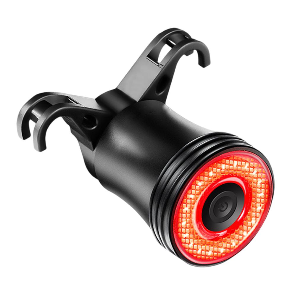 LED Bicycles Tail Lamp Mountain Bike Rear Light Brake Sensing Rear Light for Enhancing Night Cycling Safety