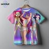 Casual Fashion Kpop Demon Hunters Kids 3D Cartton Short Sleeve Summer Boys Girls T-Shirt  Anime Short Sleeve T-shirt