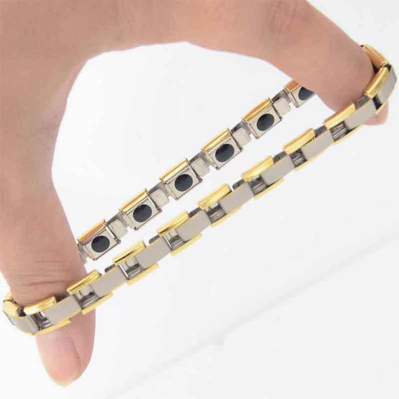 Elegantes Magnetarmband aus Titanstahl für Männer und Frauen mit gesundheitlichen Vorteilen