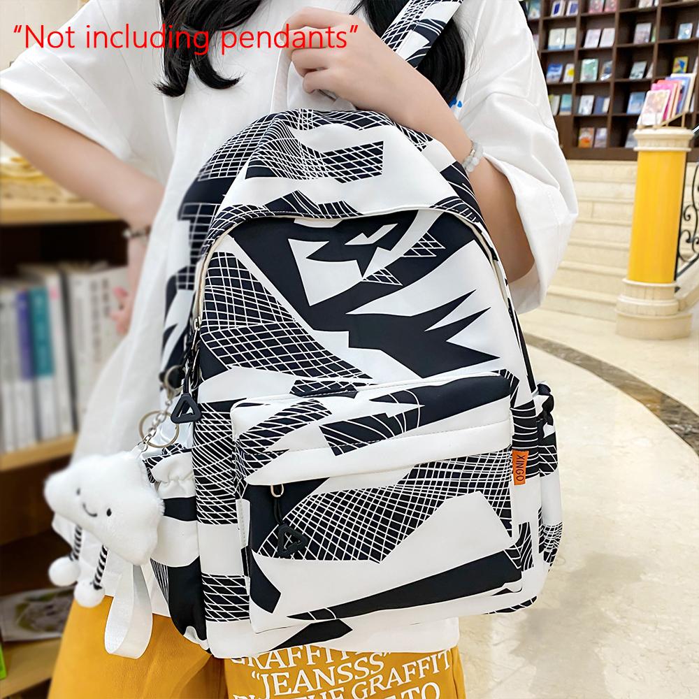 Backpack 2025 New Personalized Graffiti Backpack Travel Bag College High School Backpack Computer Bag