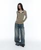 ROUGHNECK Crossline Slim Top Khaki Brown