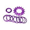 Aluminum Alloy Single Speed Bike Freewheel 16T HG Freewheel Conversion Kit  Bike Modification