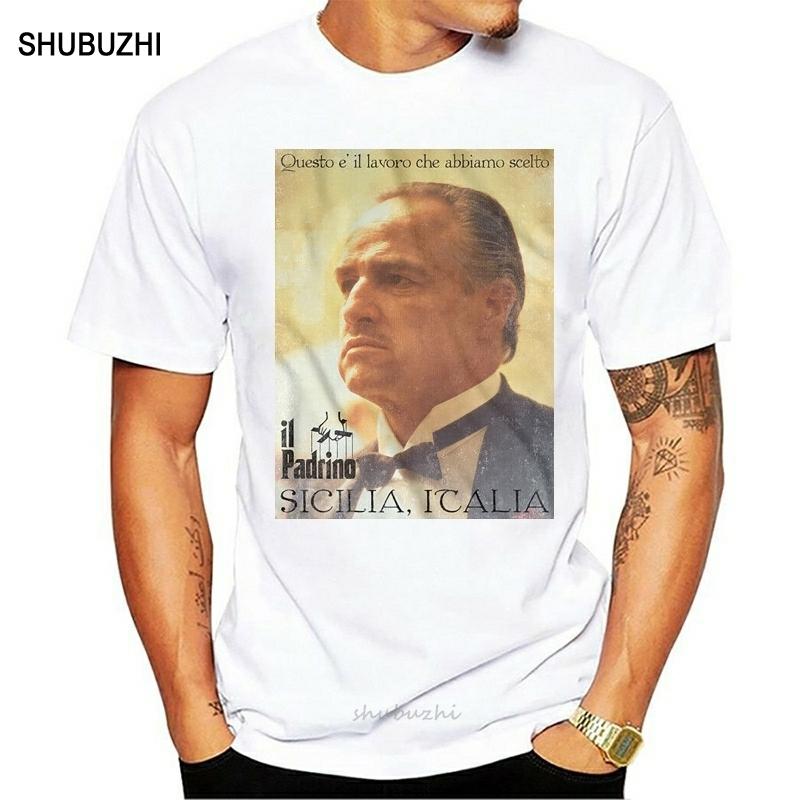 Godfather Don Corleone Padrino Men S T Shirt Sicilia Italia Poster Brando Mafia Men Clothes Tee Shirt S разноцветный