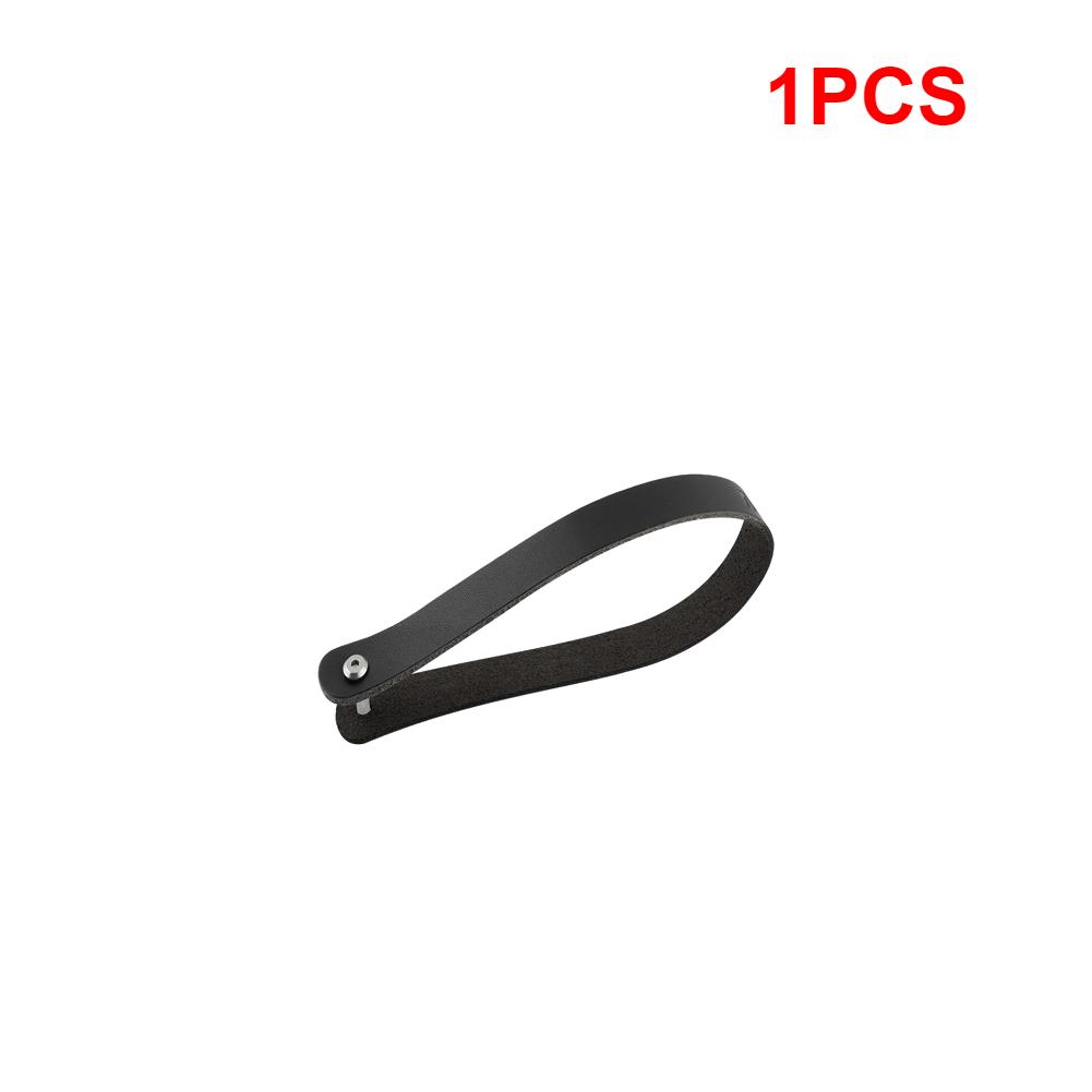 1/2PCS Cowhide Leather Pull Strap Belt Quick Release Rope Block Bag for Brompton Folding Bike Front Bag Carrier Block Strap