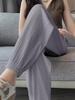 Women's Summer High-Waist Ice Silk Loose Fit Casual Pants