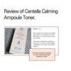 Barr - Calming Ampoule Toner s Centellou