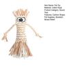 Yousheng Cotton Rope Dog Chew Toy Handmade Cartoon Big Eyes Squeaky Pet Toy Bite Resistant Small Dogs Teething Interactive Toy Pet