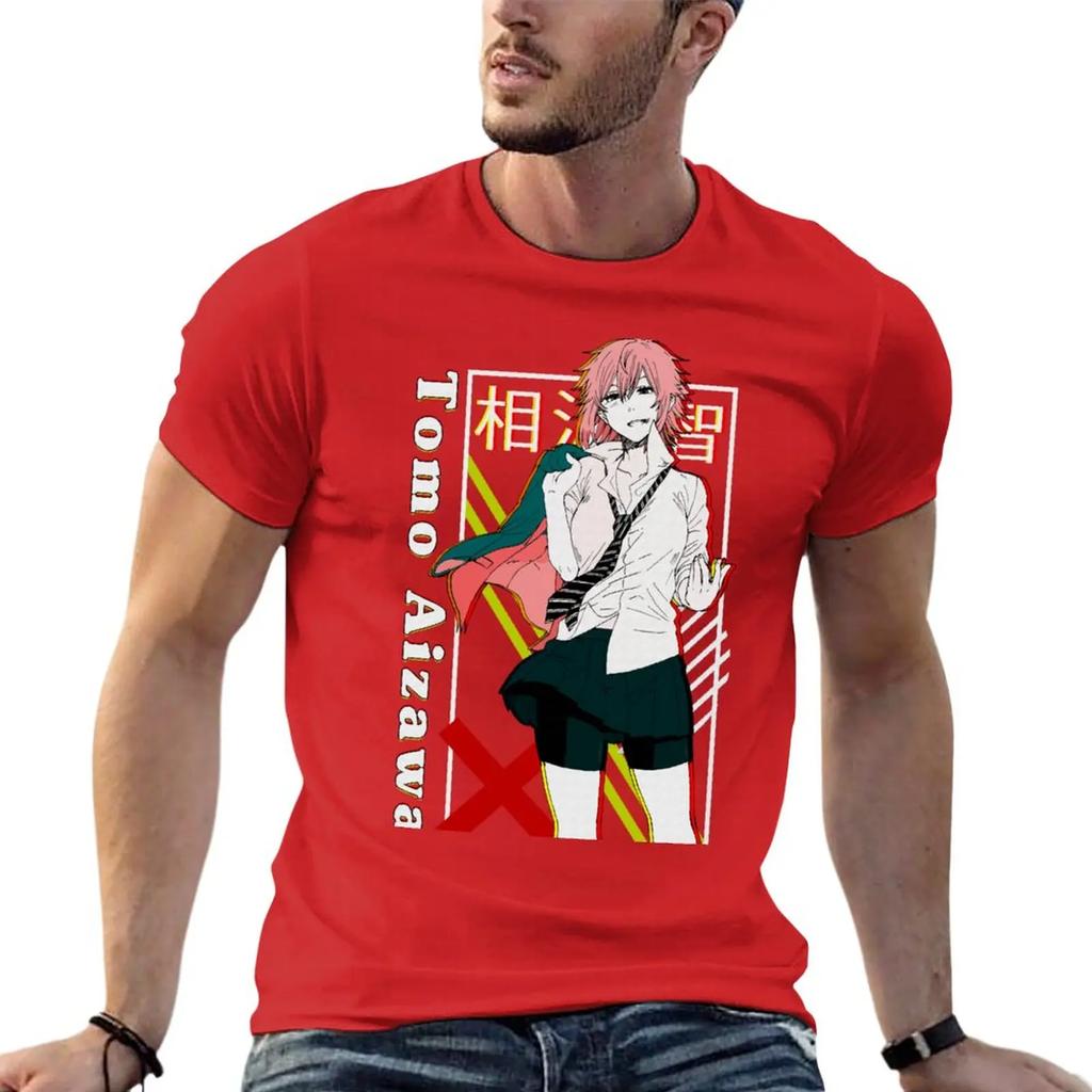 New Tomo chan Is a Girl Tomo Aizawa wa onnanoko T-Shirt black t shirt animal print shirt for boys mens t shirt graphic