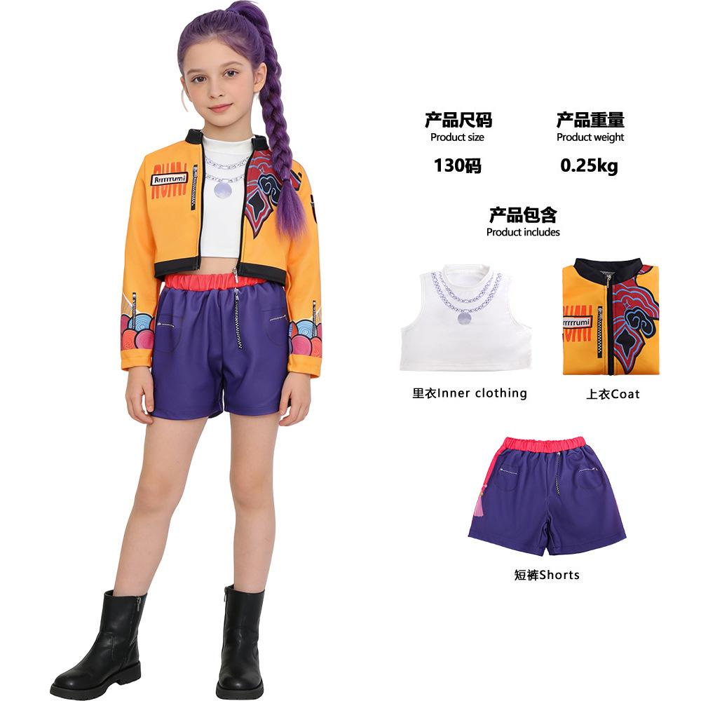 KPOP Demon Hunter Zoey Dress Girls Mira Rumi Birthday Party Costume