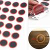 48 Stück Auto Reifenflicken Rund Quadratisch Gummi Flickenstück für Schlauchboote Motorrad Fahrrad Fahrrad Reifen Schlauch Reifenpanne Reparaturwerkzeuge 25/35mm