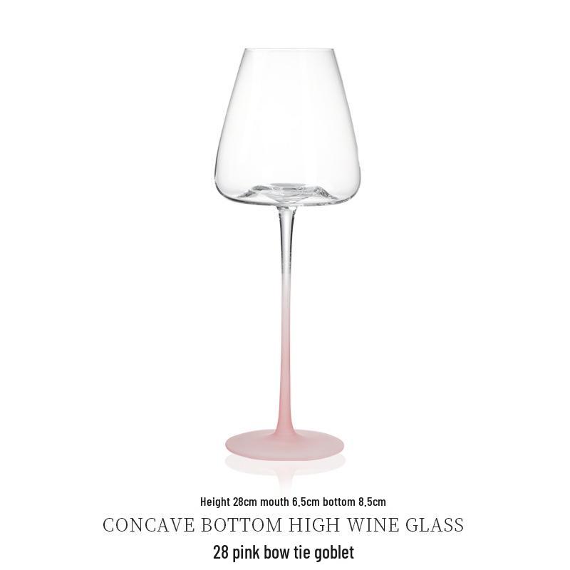European Style Gradient Burgundy Crystal Goblet Wine Glass