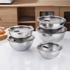 304 Stainless Steel Multi-Purpose Kitchen Bowl Set: Mixing & Seasoning Jar, Deep Soup Pot, Dough Kneading Basin