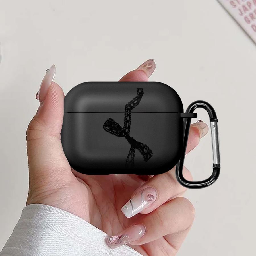 Earphone Cases Cover Case For Airpods Pro Pro3 1 Pro2 4 3 2 Black Lace Simple Fashion