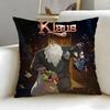 classic animated movie Klaus Cushion Cover Soft  EasyWash Pillow Case  Versatile for Couch Bed Travel and Office