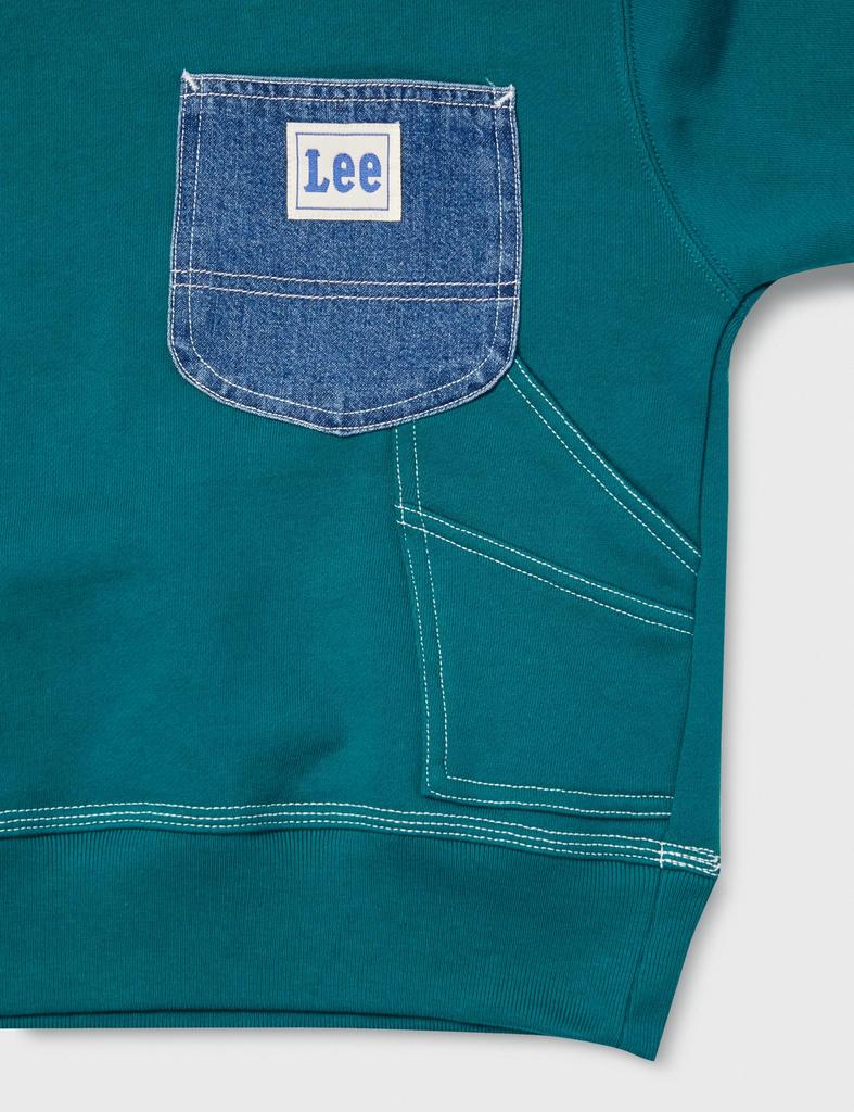 Lee Work Denim Pocket Sizes Sweatshirt, Kids' Green, 110-150cm