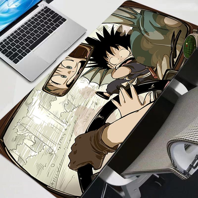 

New Mouse mat Gaming Keyboard Rug Laptop Japan Cool Anime Mouse Pad XXL Black DBZ Dragon Ball Desk Mat PC Gamer Carpet Mousepad 30x60x0.2cm