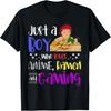 Just A Boy Who Loves Anime Ramen And Gaming Gamer Anime T-Shirt