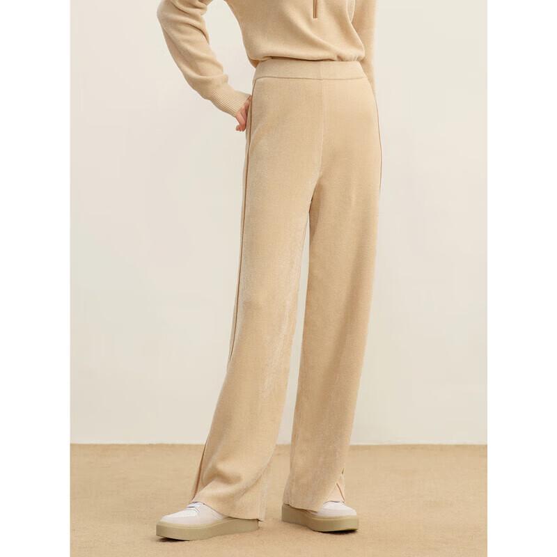 JZ Annacoco Women's Chenille Wide-Leg Winter Pants