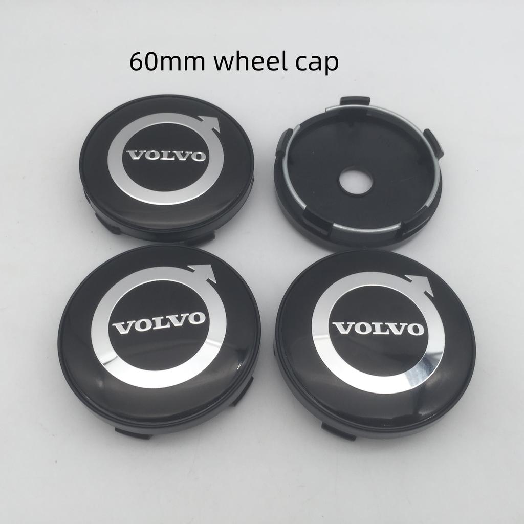 20pcs 3D 56mm 60mm 68mm for Volvo S80L XC60 XC90 Car emblem Wheel hub Center Cap Badge covers sticker Decals Styling ac