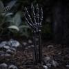 Halloween-Themen-Dekorationen Dekoration Plastik-Skeletthand Gartenpfahl Realistisches Knochen-Requisit für den Außenbereich Coole Gartendekoration Gruselige Partydekoration