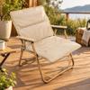 Foldable Chair Cushion with Oxford Cloth Cover Supportive Outdoor