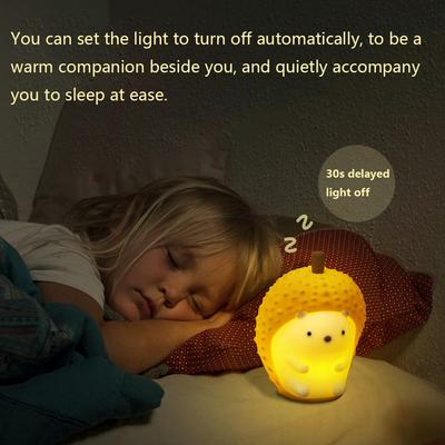 Dimmable Hedgehog Nightlights Colorful Lamp Bedroom Led Lights USB Charging Bedside Light