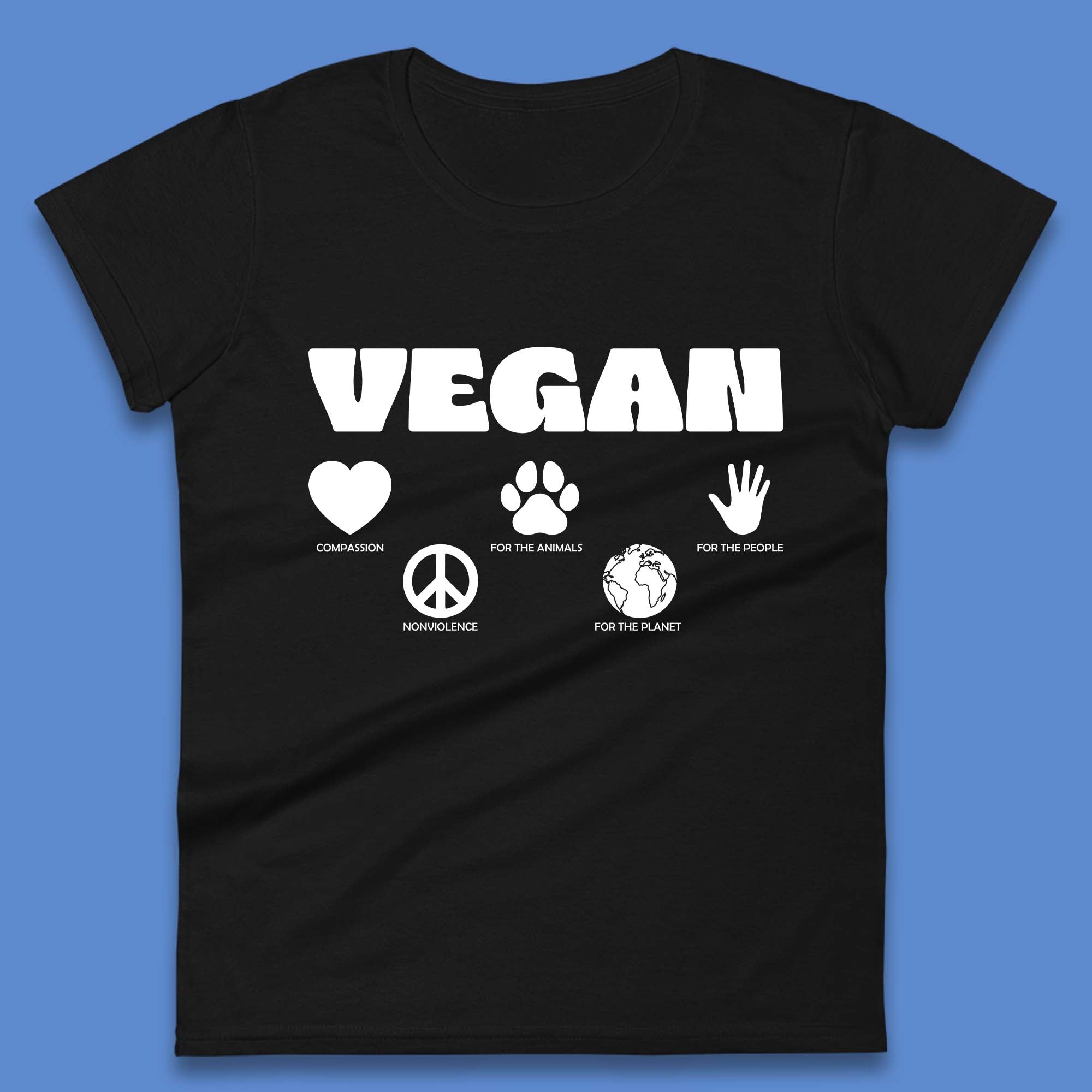 Vegan Womens T-Shirt Mens Tops Tees Unisex 3XL