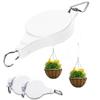 Retractable Pulley Hanging Basket Pull Down Hanger Garden Plant Pots Hook