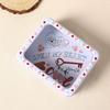 Valentine's Day Candy Box Valentine's Day Food Container Tinplate Cookie Box With Clear Window For Food Candy Snack Chocolate