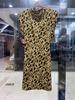2025 Spring New Fashion Bodycon Dress with Animal Print, European & American Style for Girls