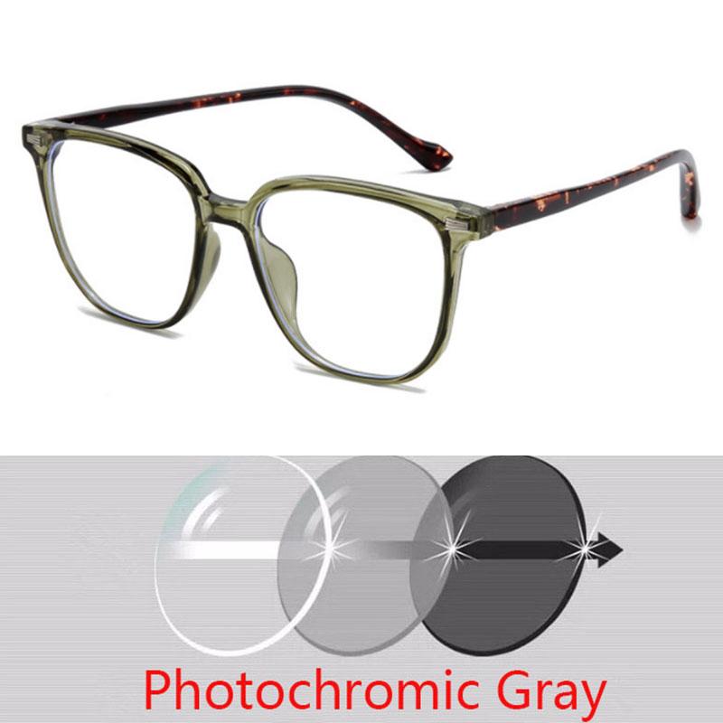 Oversize Frame Square  Glasses Prescription Spectacles Myopia -0.5 To -6.0  Hyperopia +0.5 To +6.0
