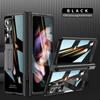 Galaxy Z Fold4 Magnetic Snap Case With Kickstand Full Coverage PCMetal Shell Anti-Scratch Shockproof Cover