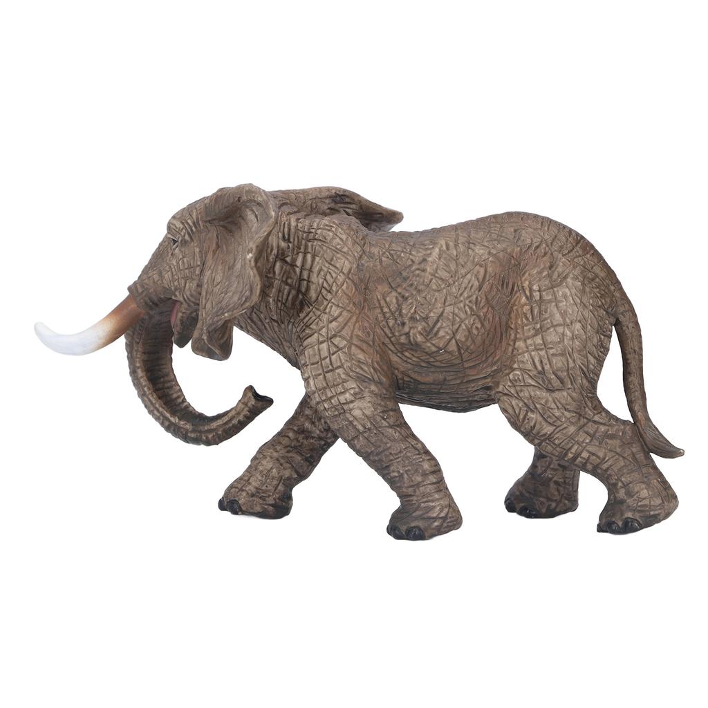 Elephant Figurine Model Vivid Details High Simulation Elephant Model Ornament for Home Decoration
