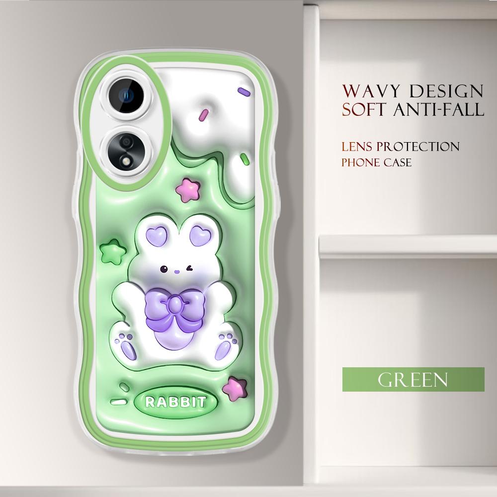 

Модный мягкий волнистый чехол для телефона с мультяшным узором, защита камеры, противоударный чехол для мобильного телефона OPPO Realme OnePlus OPPO A92