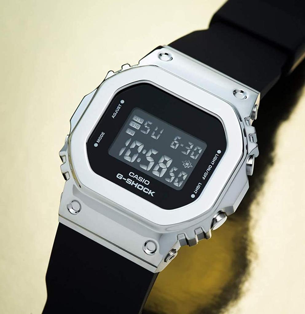 Casio Digital Metal Outdoor G-Shock Men's Watch, Sports, Black/Silver, GM-S5600-1 [Used]