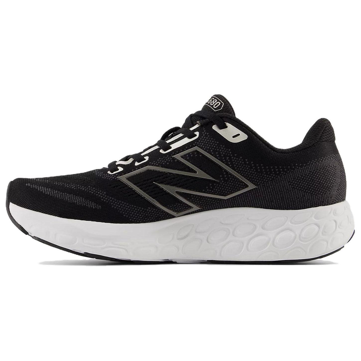 

New Balance Women s Fresh Foam 680 V8 Mesh Black White W680LK8 Running Shoe 37