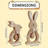 Wooden Material Wood Easter Decoration Festive Design Wooden Easter Decor  Party Decorations