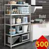 Stainless Steel Multi-Layer Kitchen Storage Rack for Microwave and Oven