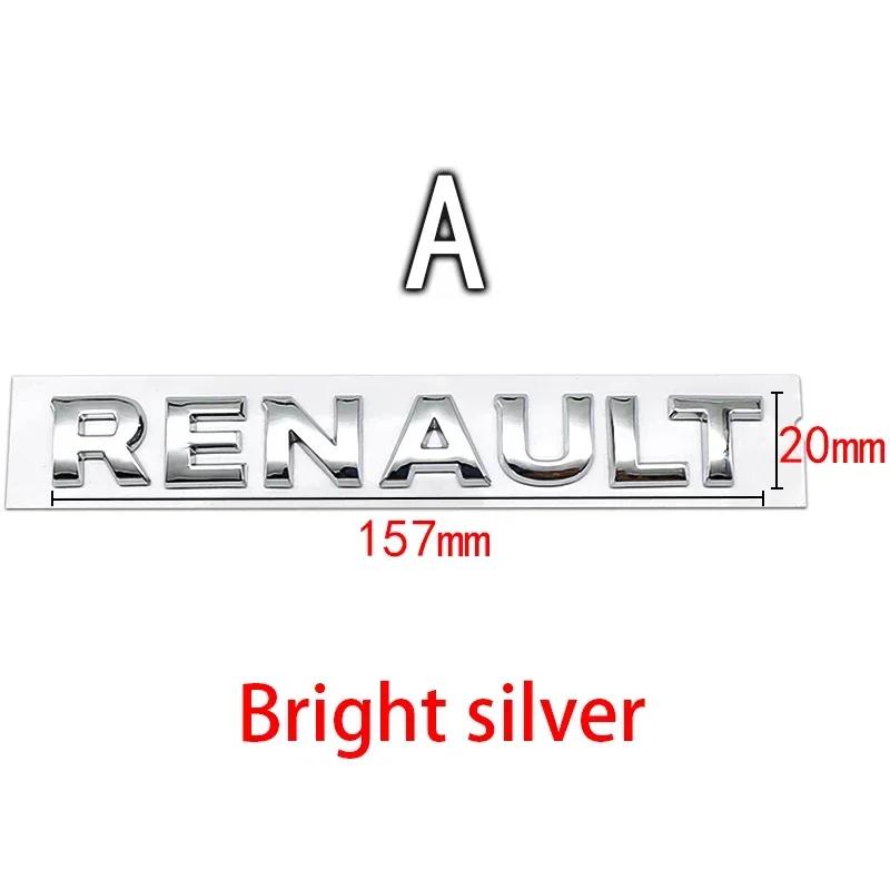 

Ковпаки на колеса для Renault Megane 2 3 4 RS Grand Scenic Clio Captur Duster Trafic Logan 3D ABS автомобільний Літера Задній багажник Емблема значок хакі