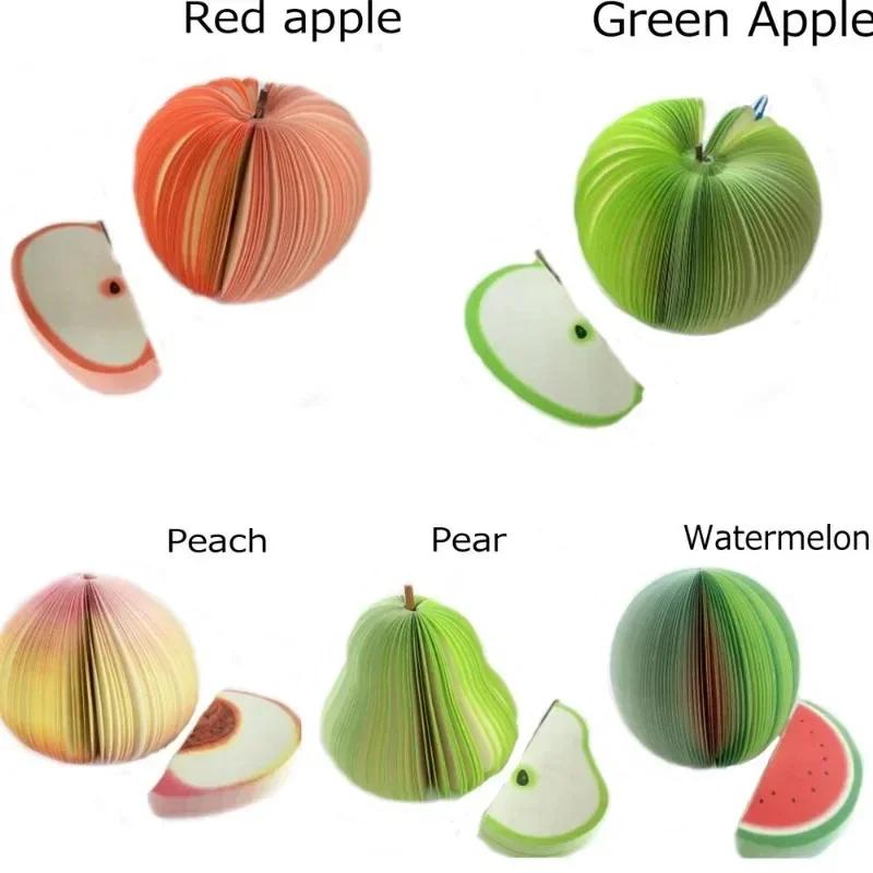 New Creative Note Pad Office Stationery Fruit and Vegetable Note Bookmark Sticker Sticky Note Notebook Writing Student Supplies