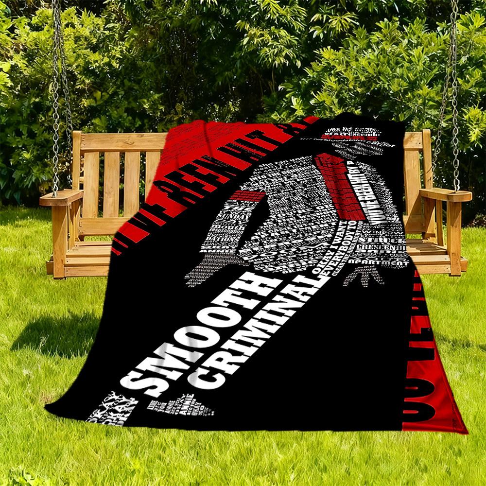 1pc Michael Jackson Outdoor Blanket Lightweight Flannel, Soft & Warm, All Season Use for Sofa, Outdoor, Camping, Living Room, Office, Chair