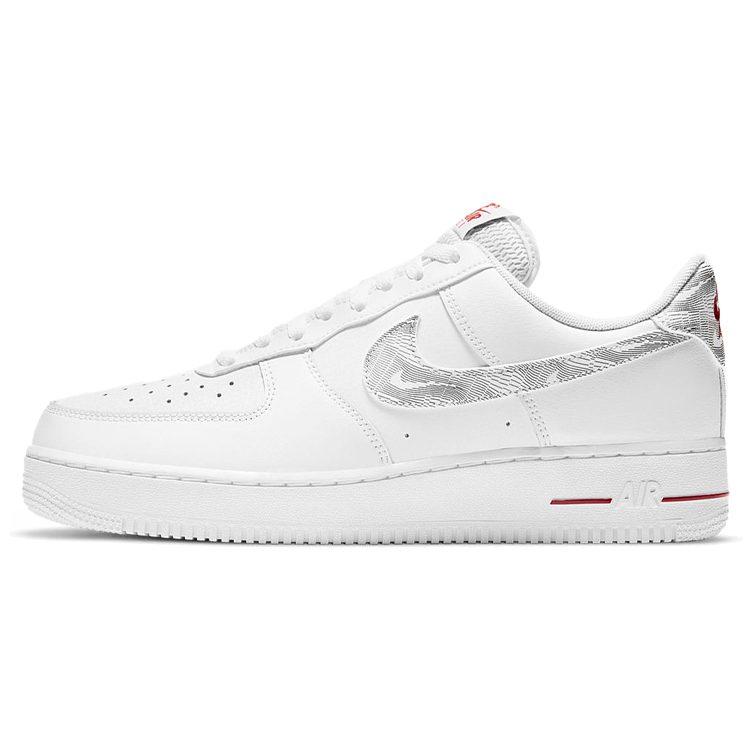 Nike Air Force 1 Low Topography Pack Λευκό Κόκκινο Πανεπιστημίου DH3941-100