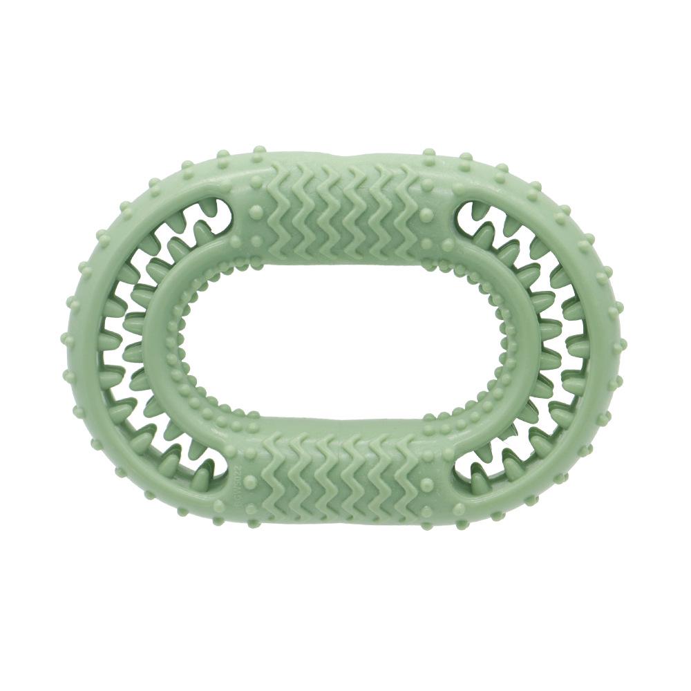 

Игрушка для прорезывания зубов для собак из ТПР, устойчивая к укусам: Прочная, самоиграющая резиновая жевательная игрушка со спрятанными лакомствами для снятия скуки у щенков.