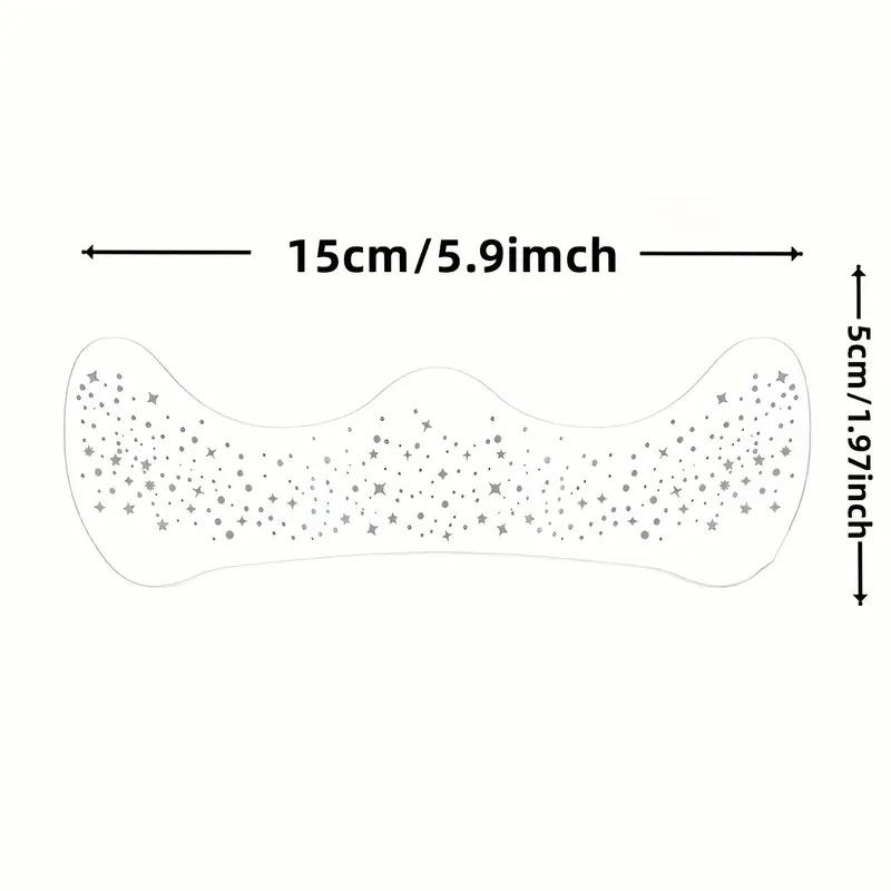 10 Pcs/pack Glitter Freckles Face Tattoo Golden Sparkle Freckle Tattoo Makeup Patches Face Glitter Speckles