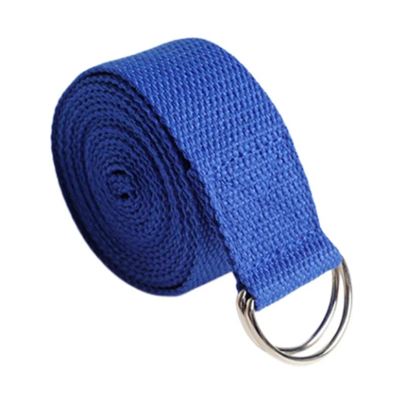 18mx38cm Yoga Strap Durable Cotton Exercise Straps Adjustable Size D-Ring Buckle Gives Flexibility for Yoga Stretching Pilates