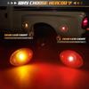 HERCOO LED Dually Bed Fender Side Marker Lights Front Rear Lamps Compatible With Ford 1999-2010 F350 F450 F550 Super Duty