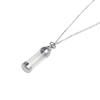 Can Open Gift Urn Necklace Ashes Cremation Memorial Pendants Stainless Steel Hollow Tube Necklaces