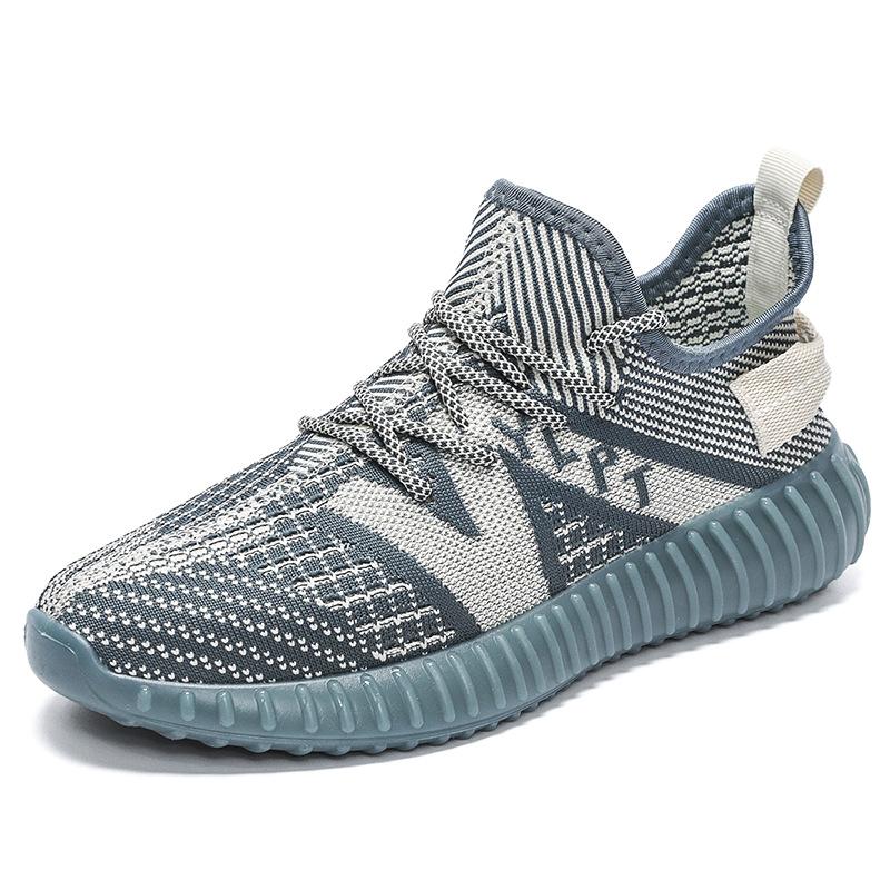 Men's and Women's Fly-woven Casual Shoes Mesh Breathable Sports Shoes Work Shoes Tide Low-top Round Head Shoes