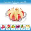 Apple Slicer Stainless Steel Pear Fruit Corer Slicer with 8 Sharp Blades 1/2pcs Fruit Cutter Divider Pitter Kitchen Essential