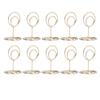 10pcs Table Number Holder Convenient Practical Round Base Reliable Durable Stable Elegant Style Home DecorationGold